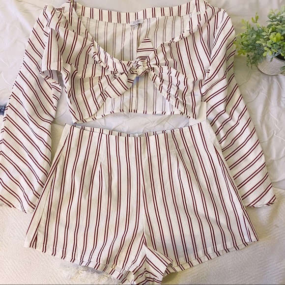 NWT Tobi Striped 2 Piece Short Set - Picture 4 of 7